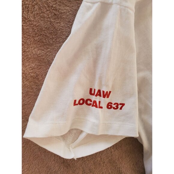 Hanes UAW Local 1071 & 637 Muskegon Michigan USA Hy-Lift SPD XL T-Shirt - Picture 2 of 8